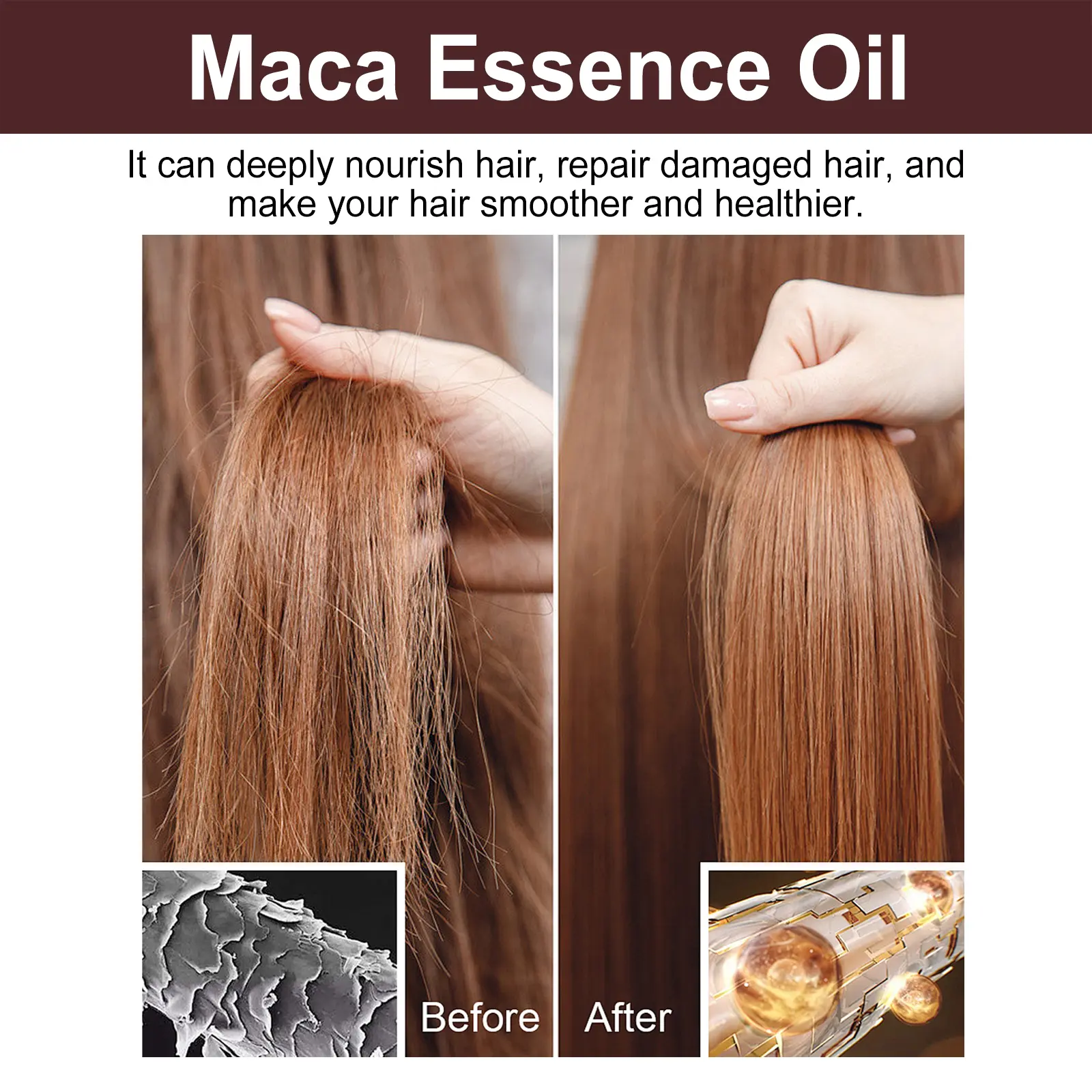 100ml Protein Leave-In Hair Care Herbal Extract Moisturizing Deep Gentle Hair Care Oil Suitable For Dry And Damaged Hair