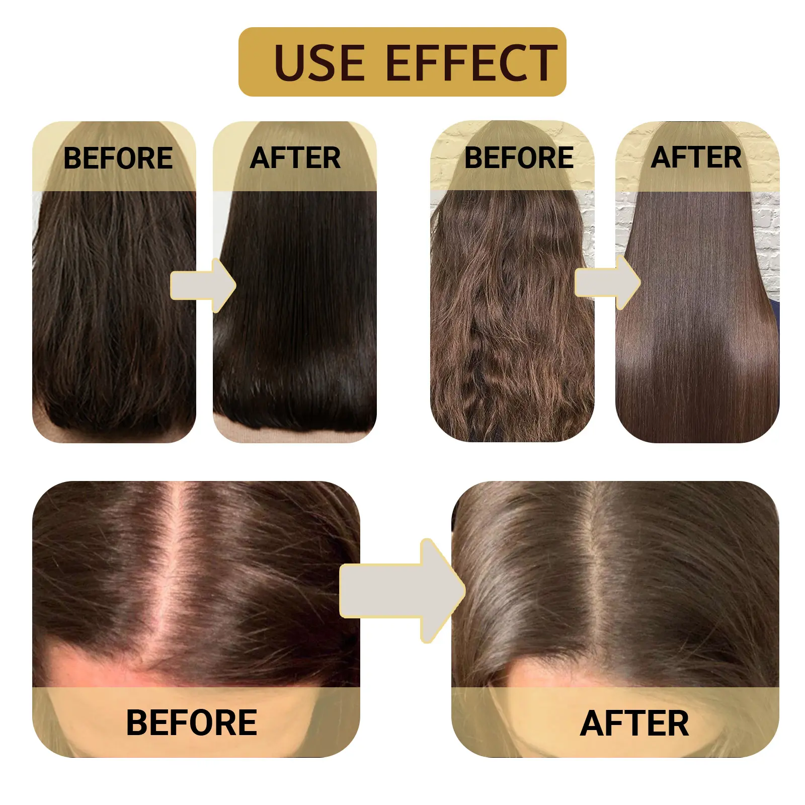 Magical Hair Mask Softens Frizz Repairs Damage Fine Hair Anti-loss Smooth Shiny Hair Collagen Deep Moisturizing Hairs Care 100g