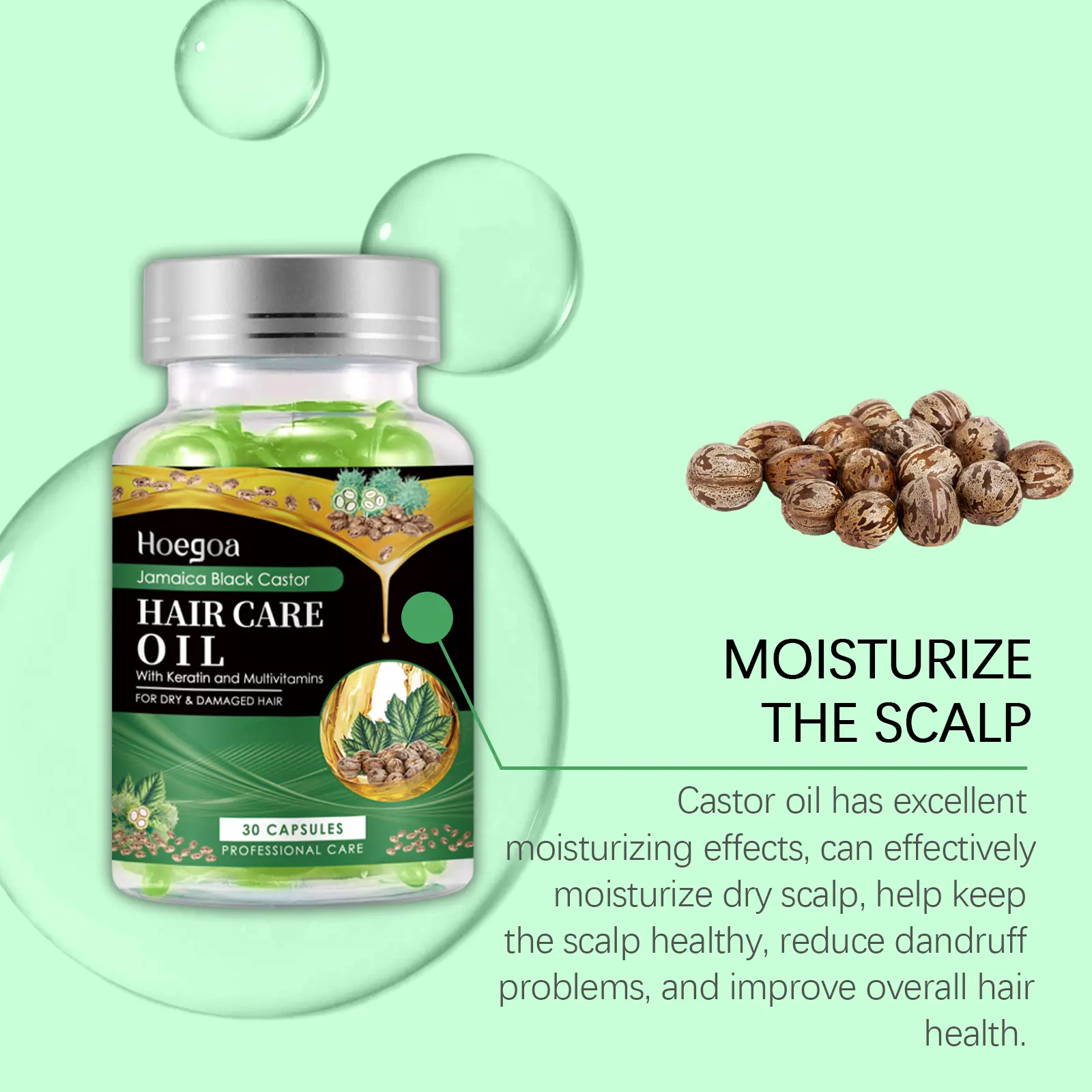 Magic Hair Vitamin Capsule Keratin Oil Fast Restore Hair Soft Smooth Shiny Deep Moisturizer Frizzy Dry Scalp Hair Care Products