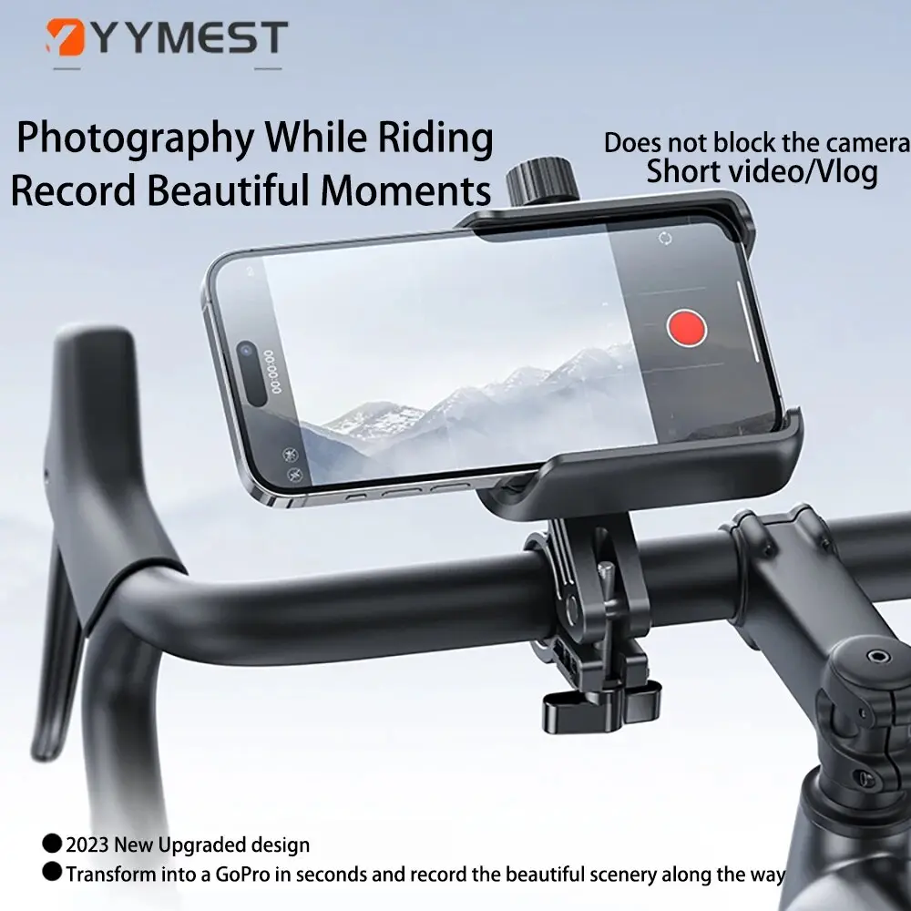 Motorcycle Phone Holder Motorbike Mirror Mobile Stand Bike 360° View Bicycle Phone Holder GPS Clip Cellphone Handlebar Mount