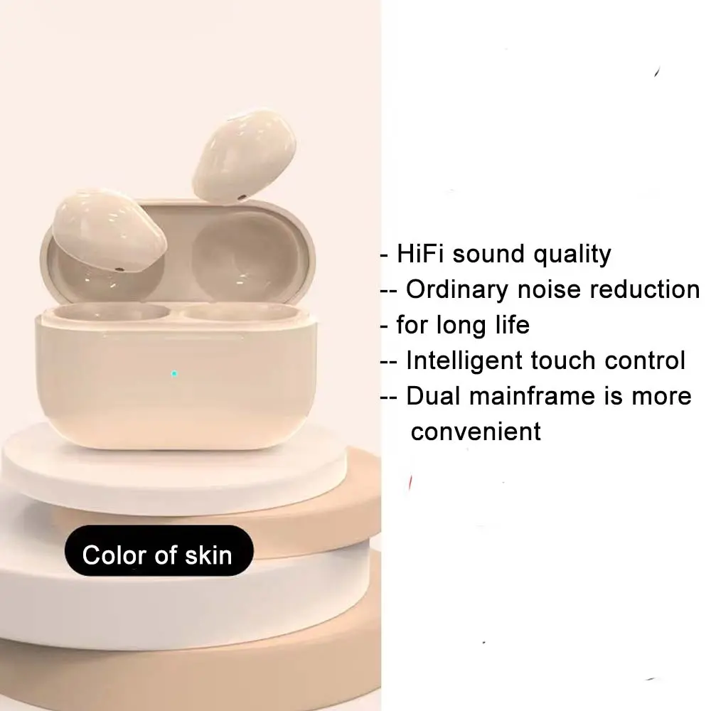 Mini Auriculares Bluetooth Invisible Earphone Sleeping Headset Wireless Sleep Earbud Noise Reduction With Mic Charging Box
