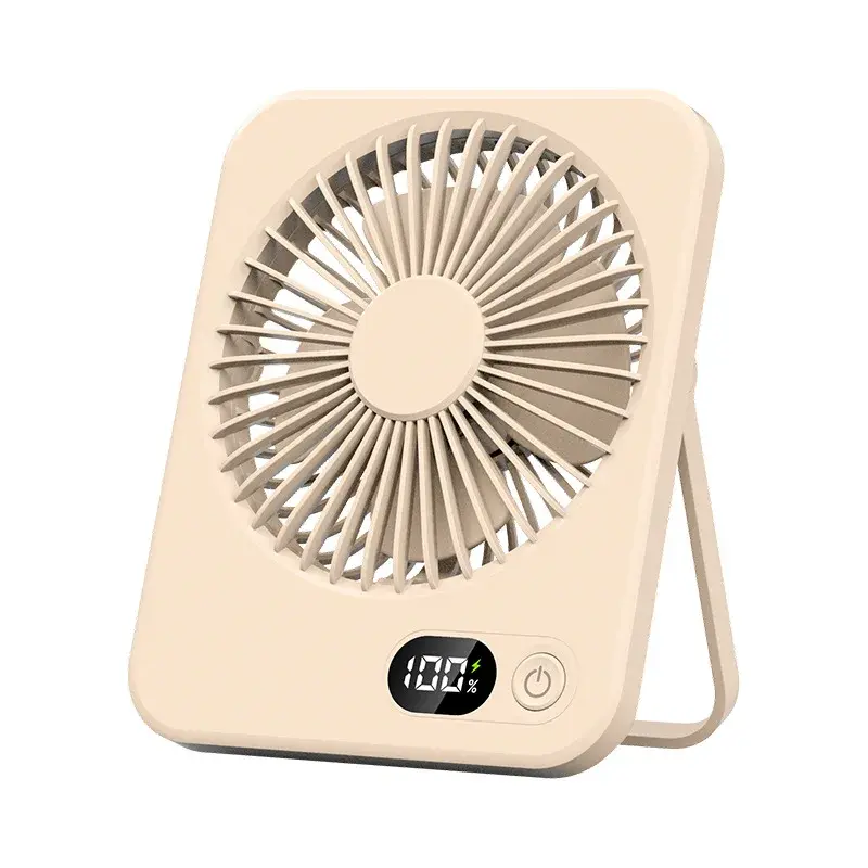 2025 New Small Fan Handy Charging Long Life Ultra-thin Desktop Fan Large Wind Super Quiet Folding Handheld Table Fan