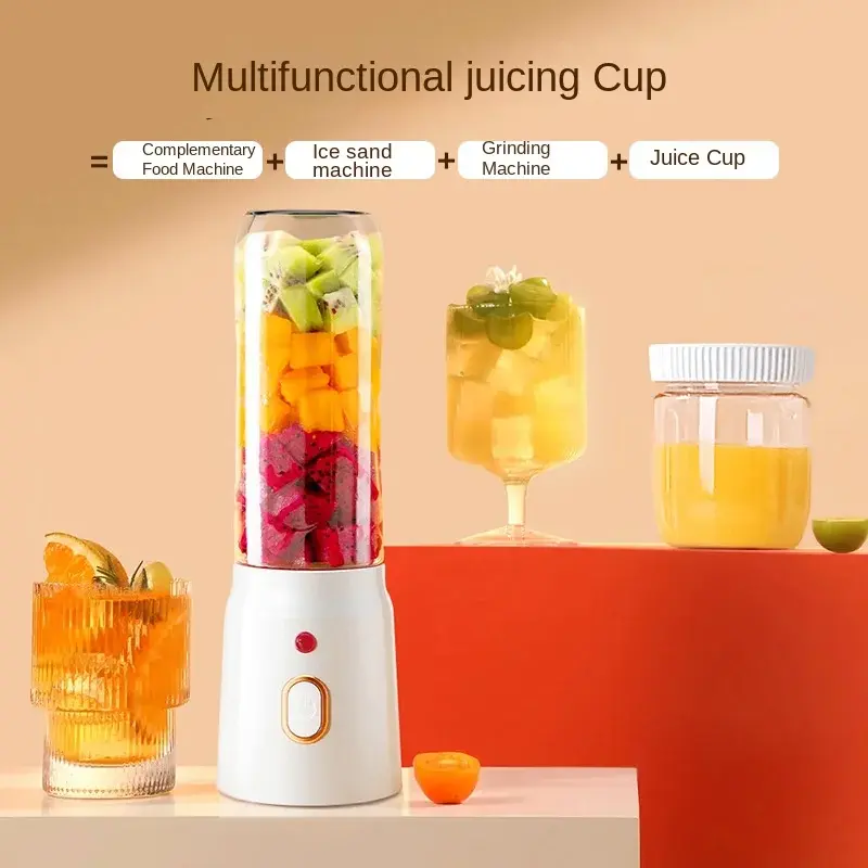 Portable Kitchen  Blender Wireless Electric Fruit Juicer Machine For Orange Ice Crushing 10 Blades Auxiliary Food Machine Mixer