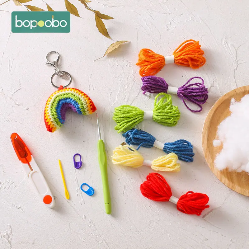 Baby Stroller Chain Knitted Crochet Cute Moon Keychain Crochet DIY Locking Stitch Markers Crochet Latch Knit Needle Clip Hook