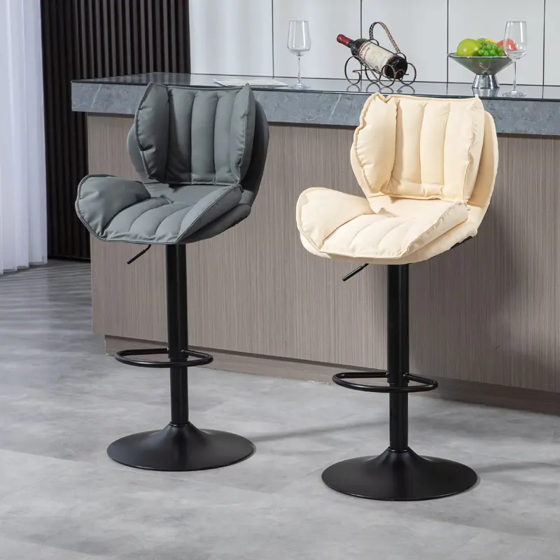 White Adjustable Bar Stools Swivel Minimalist Dining Restaurant Bar Stools Counter Breakfast Sillas De Comedor Furniture