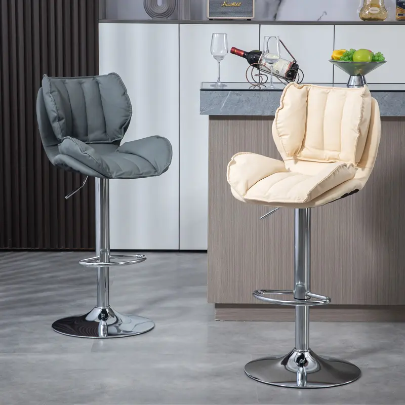 White Adjustable Bar Stools Swivel Minimalist Dining Restaurant Bar Stools Counter Breakfast Sillas De Comedor Furniture