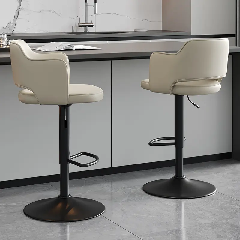 White Minimalist Bar Stools Adjustable Counter Breakfast Dinning Bar Stools Island Industrial Sillas De Comedor Furniture