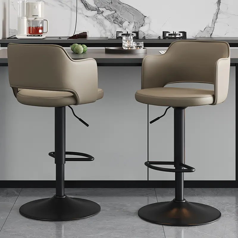 White Minimalist Bar Stools Adjustable Counter Breakfast Dinning Bar Stools Island Industrial Sillas De Comedor Furniture