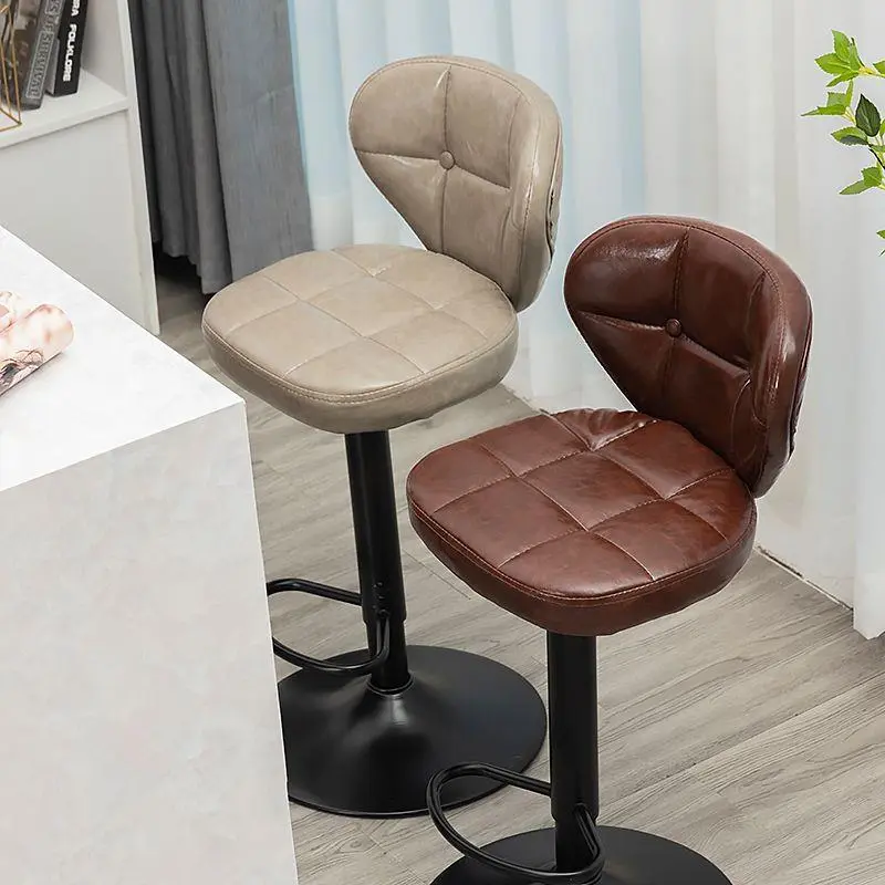Modern Cushions Bar Stools Swivel Adjustable Industrial Island Bar Stools Kitchen Breakfast Sillas De Comedor Furniture