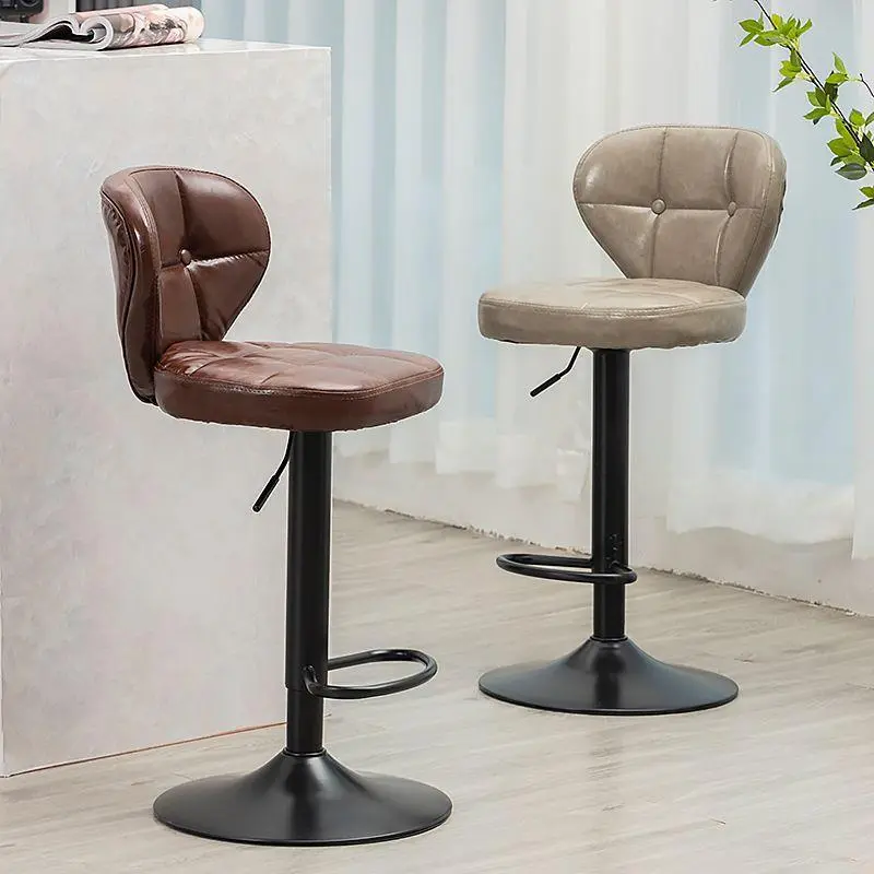 Modern Cushions Bar Stools Swivel Adjustable Industrial Island Bar Stools Kitchen Breakfast Sillas De Comedor Furniture