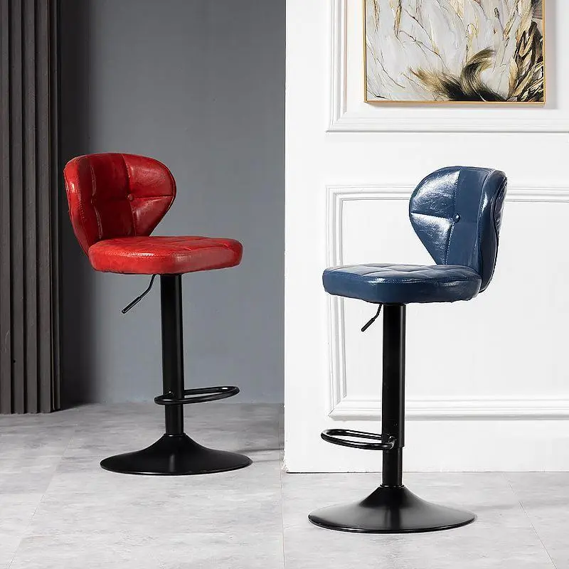 Modern Cushions Bar Stools Swivel Adjustable Industrial Island Bar Stools Kitchen Breakfast Sillas De Comedor Furniture