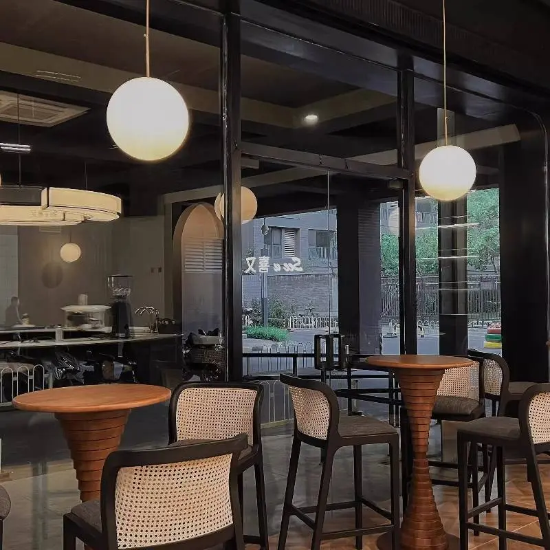 Woven Industrial Bar Stools Kitchen Minimalist Island Breakfast Bar Stools Modern Restaurant Sillas De Comedor Furniture