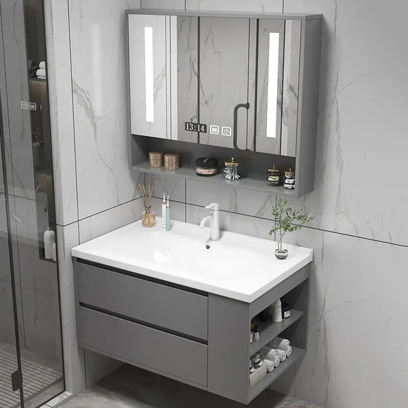 Wooden Organizer Bathroom Cabinet Drawers Modern Vanity Storage Bathroom Cabinet Space Saver Meuble Salle De Bain Furniture