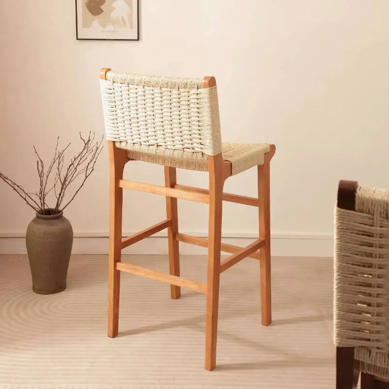 Minimalist Wood Bar Stools Kitchen Industrial Restaurant Counter Bar Stools Dining Breakfast Sillas De Comedor Furniture