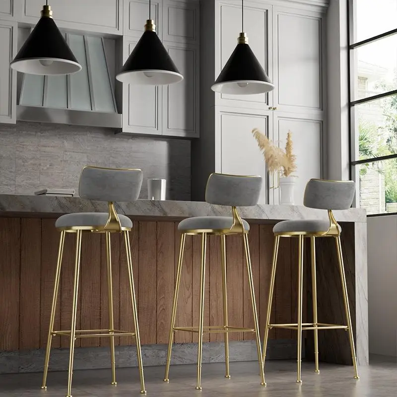 Industrial Swivel Bar Chair Kitchen Commercial Minimalist Breakfast Bar Chair Barware Elegant Taburetes De Bar Furniture