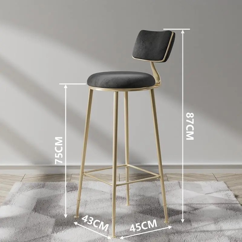 Industrial Swivel Bar Chair Kitchen Commercial Minimalist Breakfast Bar Chair Barware Elegant Taburetes De Bar Furniture