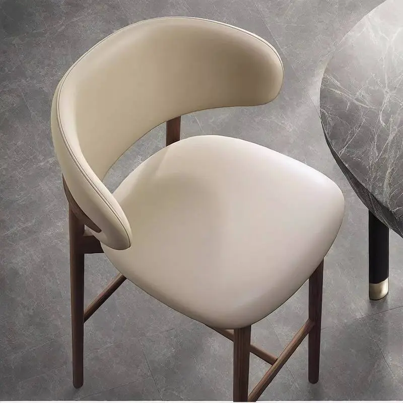 White Minimalist Bar Stools Kitchen Counter Industrial Island Bar Stools Dinning Breakfast Taburetes De Bar Furniture