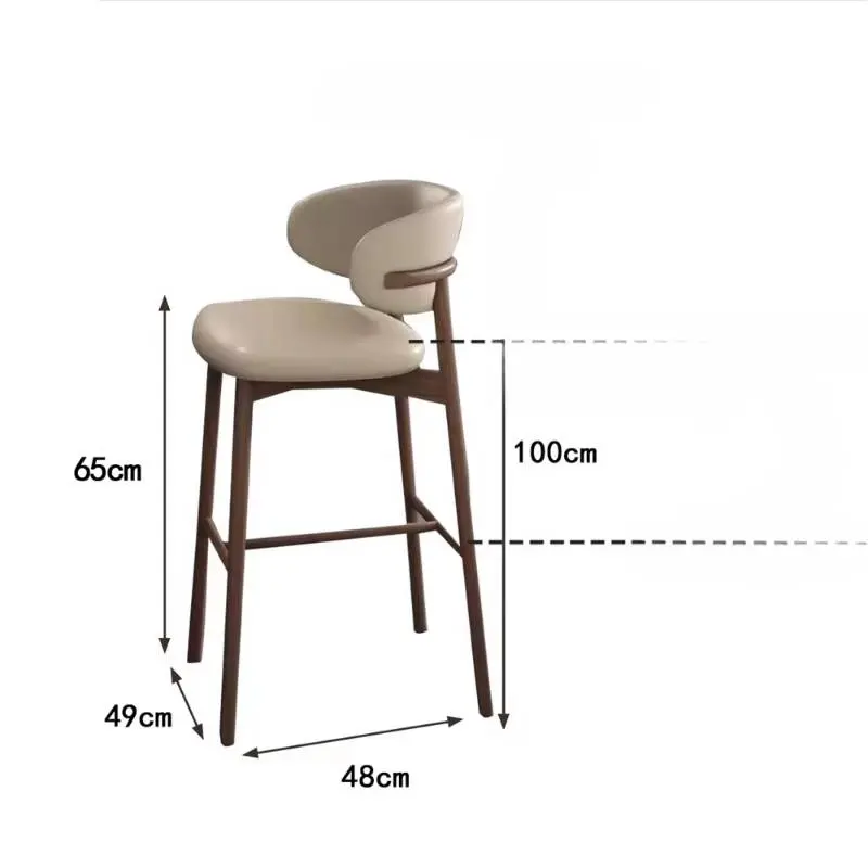 White Minimalist Bar Stools Kitchen Counter Industrial Island Bar Stools Dinning Breakfast Taburetes De Bar Furniture