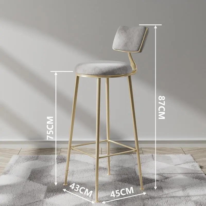 Industrial Swivel Bar Chair Kitchen Commercial Minimalist Breakfast Bar Chair Barware Elegant Taburetes De Bar Furniture