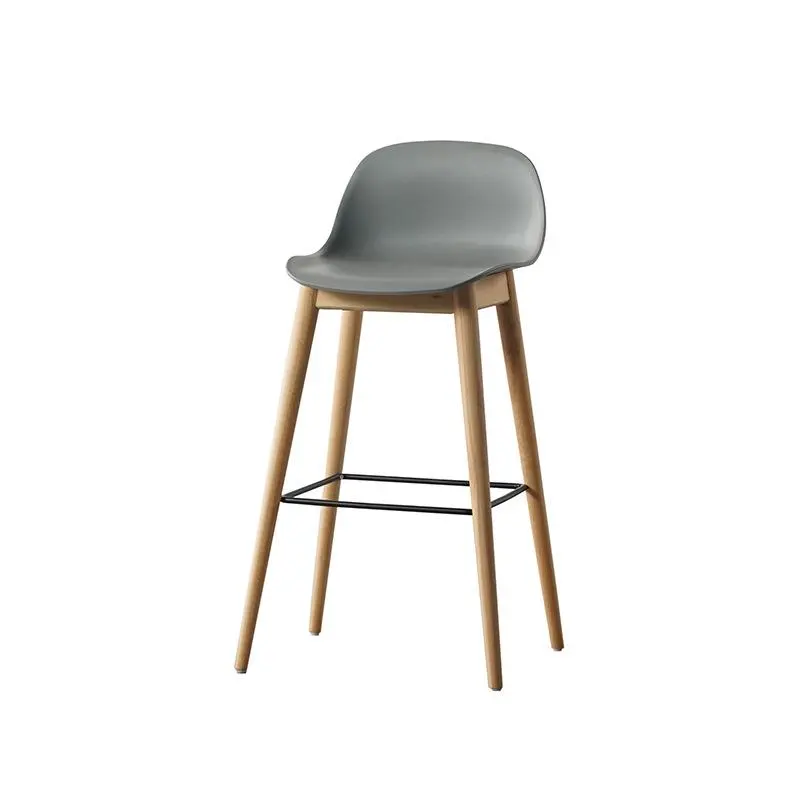 Back Beige Bar Stools Wood Commercial Plastic Luxury Modern Bar Stools High Nordic Designer Unique Sillas Para Barra Furniture