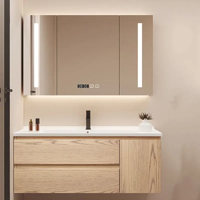 Drawers Wooden Bathroom Cabinet Organizer Modern Vanity Storage Bathroom Cabinet Space Saver Meuble Salle De Bain Home Furniture