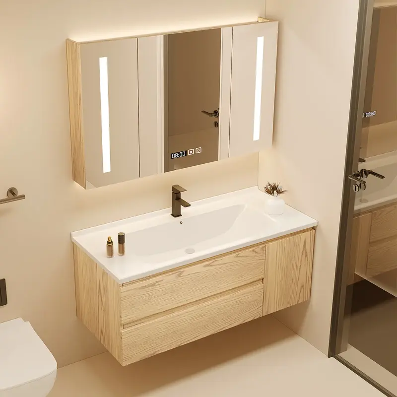 Drawers Wooden Bathroom Cabinet Organizer Modern Vanity Storage Bathroom Cabinet Space Saver Meuble Salle De Bain Home Furniture