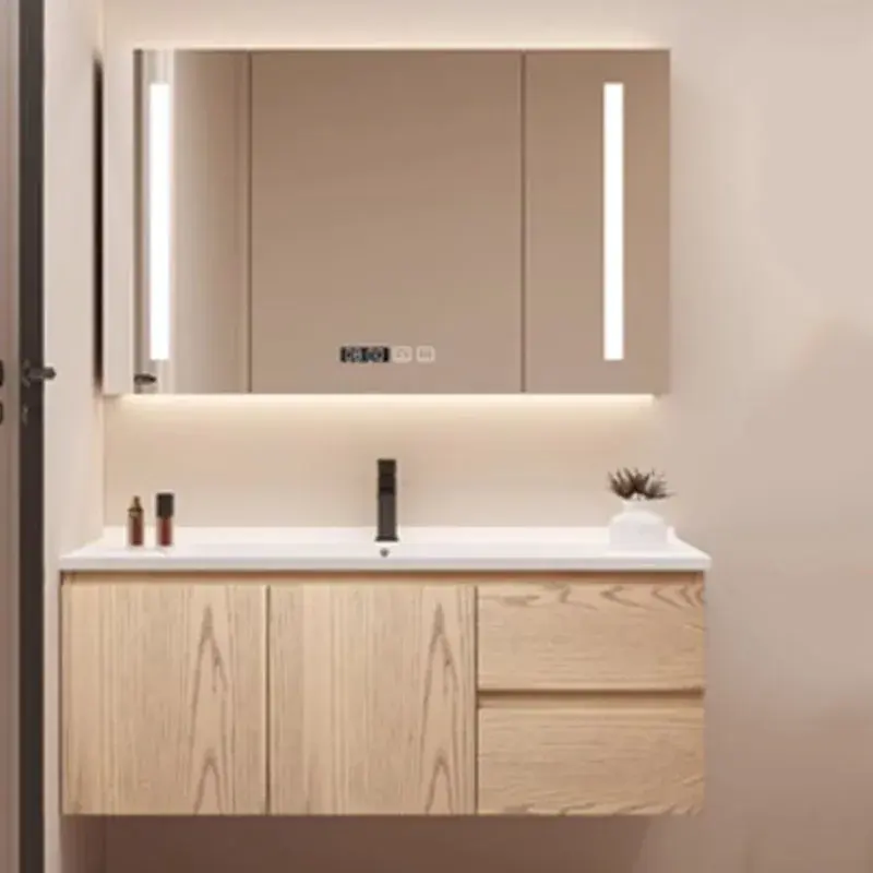 Drawers Wooden Bathroom Cabinet Organizer Modern Vanity Storage Bathroom Cabinet Space Saver Meuble Salle De Bain Home Furniture