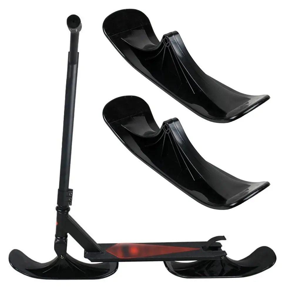 2Pcs Scooter Sled Ski Board Ski Sledge Snow Scooter Ski Sled Kit for Kids Outdoor Accessories