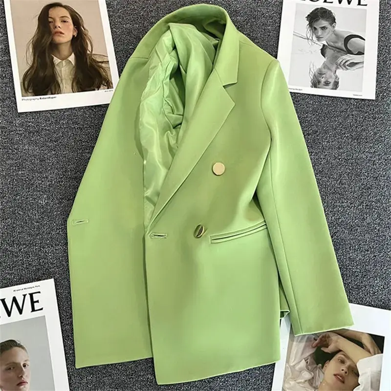 Spring Autumn Women Blazers 2025 New Korean Casual Solid Suit Women Jacket Fashion Office Blazer Female Coats Outerwear