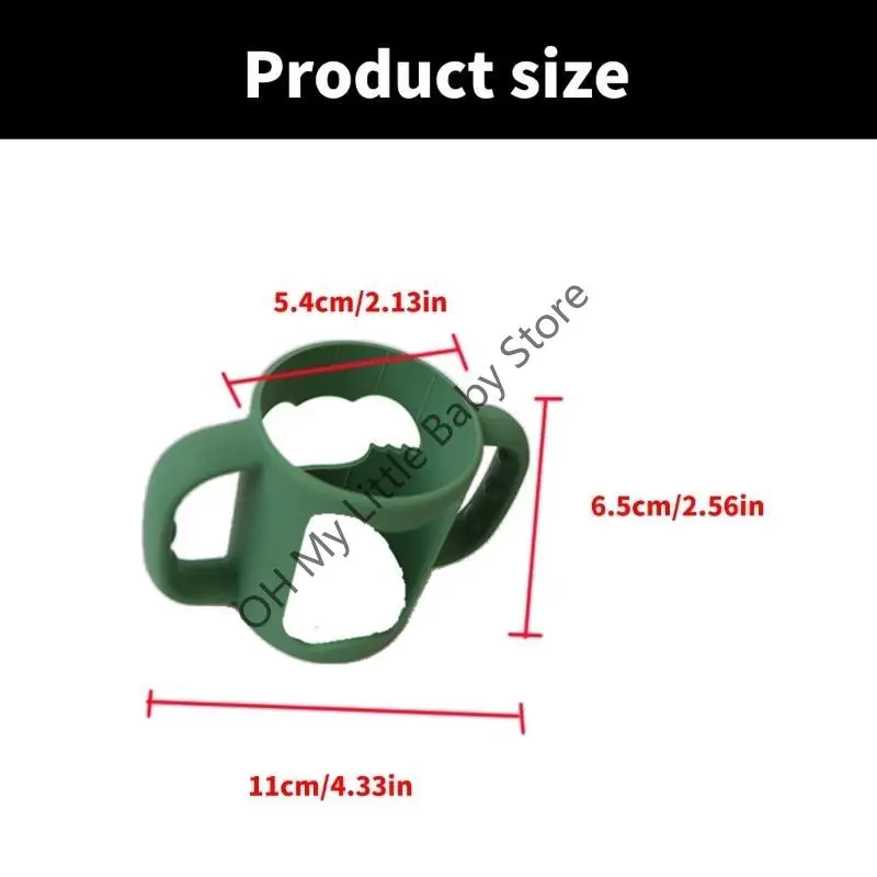 M76C Secure Grip Handle Sleeve Child Friendly Bottle Holder Case Attachment Infant Feeding Bottle Accessory Easy