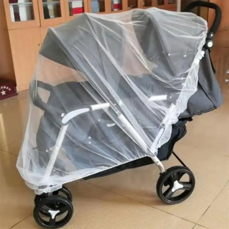 M76C Sun Protective Net for Twin Stroller Fine Mesh Cover Breathable Mosquito Net