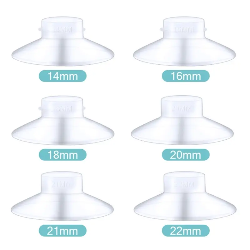 Breast Pump Accessories Flange Funnel Inserts 14/16/18/19/20/21/22mm Caliber Size Adaptor Converter Small Nipple Horn Adapter