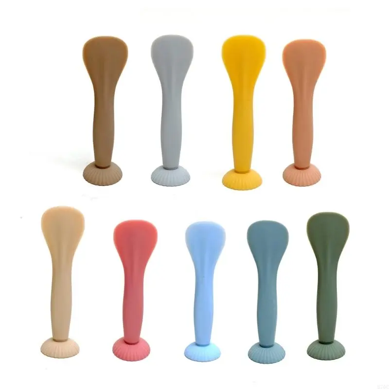 Baby Cream Brush Suction Cup Silicone Cream Spatula For Baby Butt Cream Portable Ointment Applicator Brush With Suction Cups