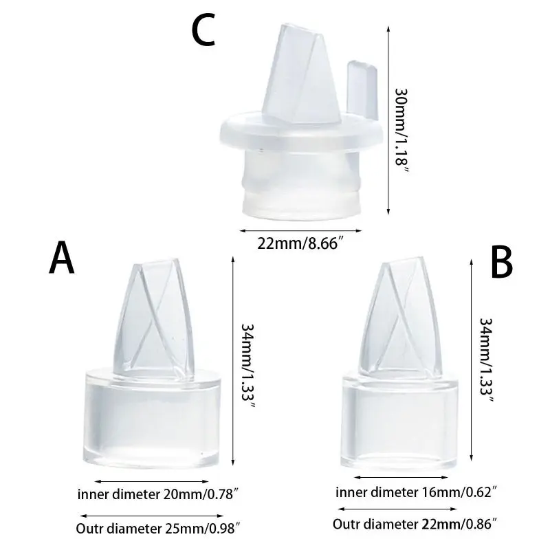 M76C Duckbill Valves Solid Color Backflow for Protection Breast Pump Breastfeeding Accessories Duckbill for Valve Breast Pump