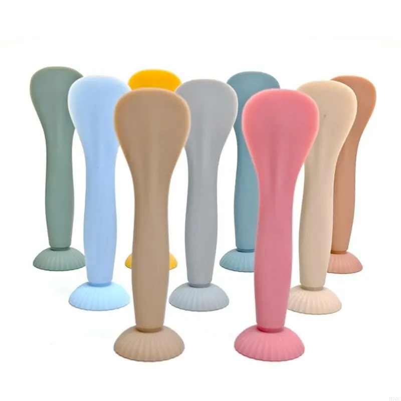 Baby Cream Brush Suction Cup Silicone Cream Spatula For Baby Butt Cream Portable Ointment Applicator Brush With Suction Cups