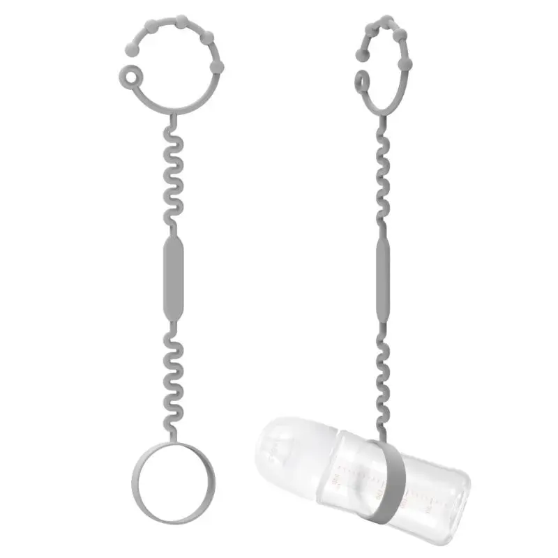 M76C Portable Silicone Anti-Drop Bottle Cup Toy Strap Secure Attachment for Babies