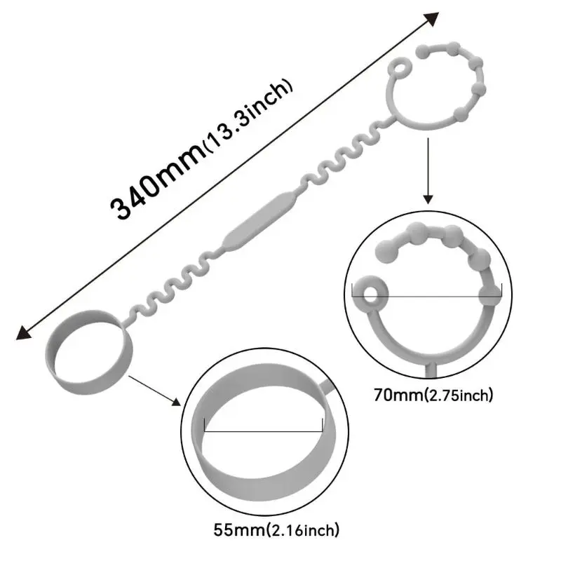 M76C Portable Silicone Anti-Drop Bottle Cup Toy Strap Secure Attachment for Babies
