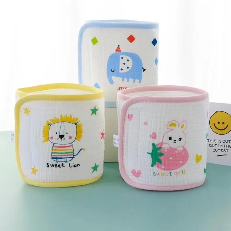 M76C Baby Umbilical Cord Belt Cartoon Printed Infant Belly Binder Newborn Shower Gift
