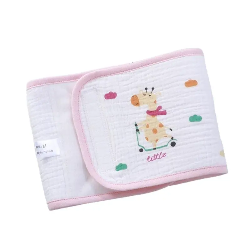 M76C Baby Umbilical Cord Belt Cartoon Printed Infant Belly Binder Newborn Shower Gift