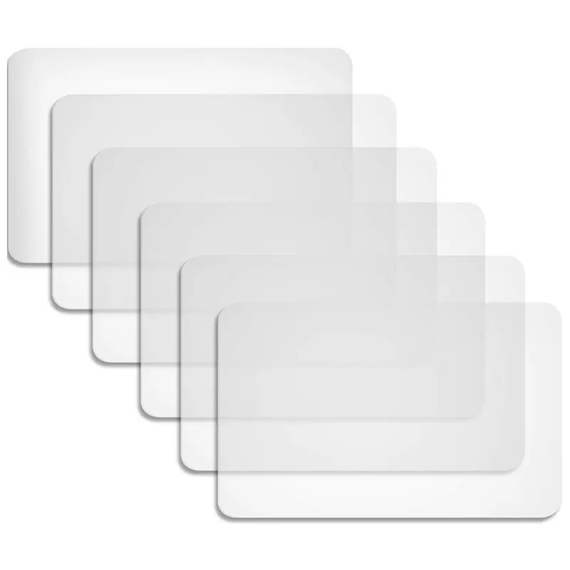 6 Pieces Plastic Placemats Table Mats Heat Resistant Placemats Dining Mats for Table Dining Kitchen