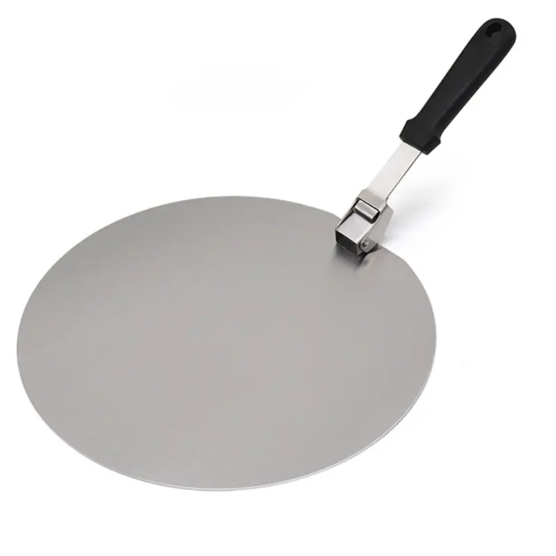 HGHO 2X Pizza Paddle 12 Inch, Folding Stainless Steel Pizza Peel, Handle Pizza Paddle Shovel, Baking Tools For Bbq Pizza Oven