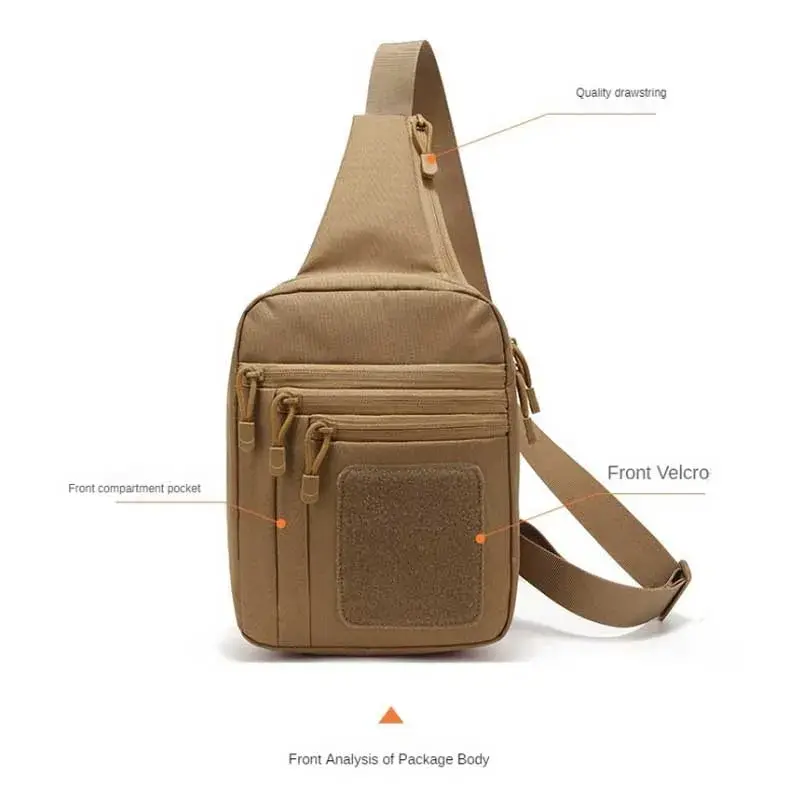 Tactical Shoulder Chest Bag Hiking Concealed Carry Sling Crossbody Chest Sling Bag Convertible Backpack for Hunting Camping