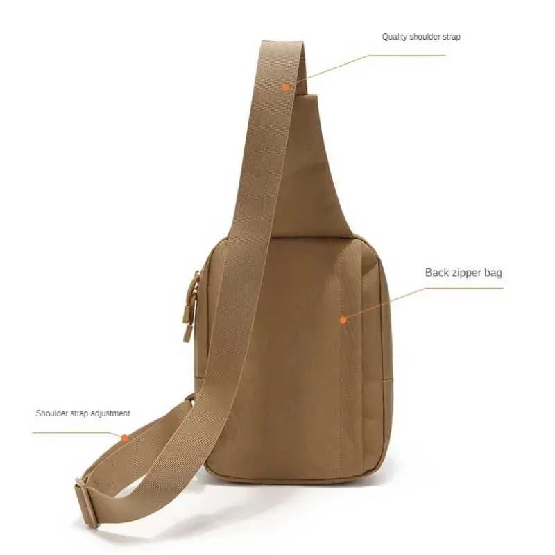 Tactical Shoulder Chest Bag Hiking Concealed Carry Sling Crossbody Chest Sling Bag Convertible Backpack for Hunting Camping
