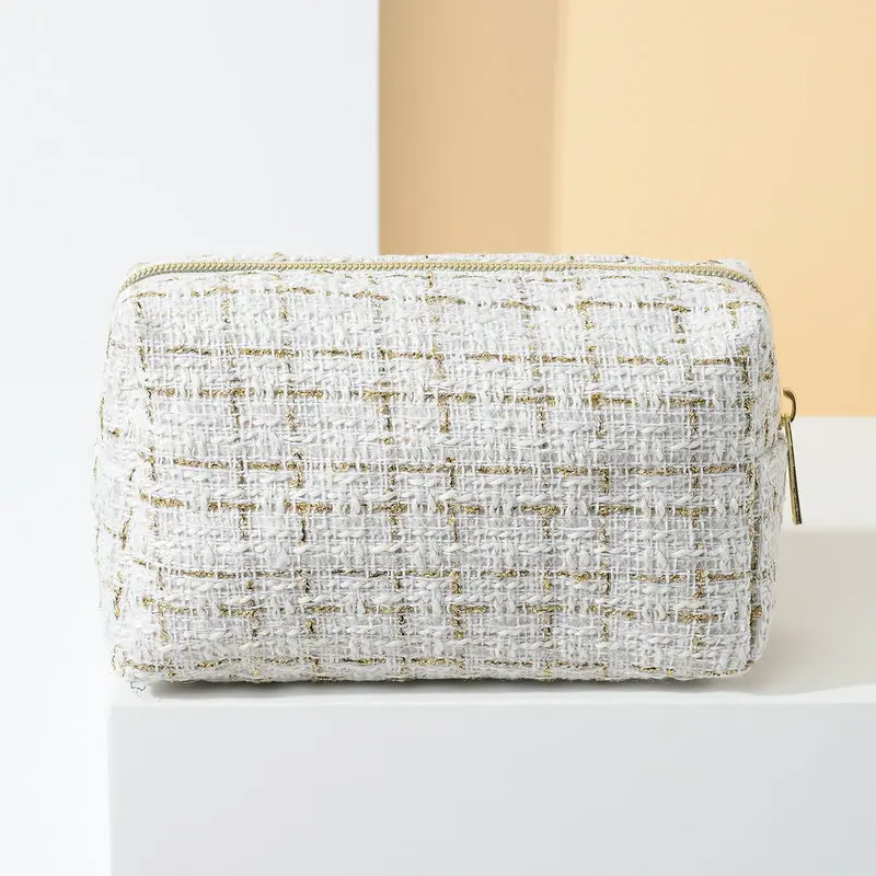 Fashion Women Clutch Makeup Bag Cosmetic Storage Bag Large Capacity Portable Travel Toiletries Storage Bag Student Pencil Case