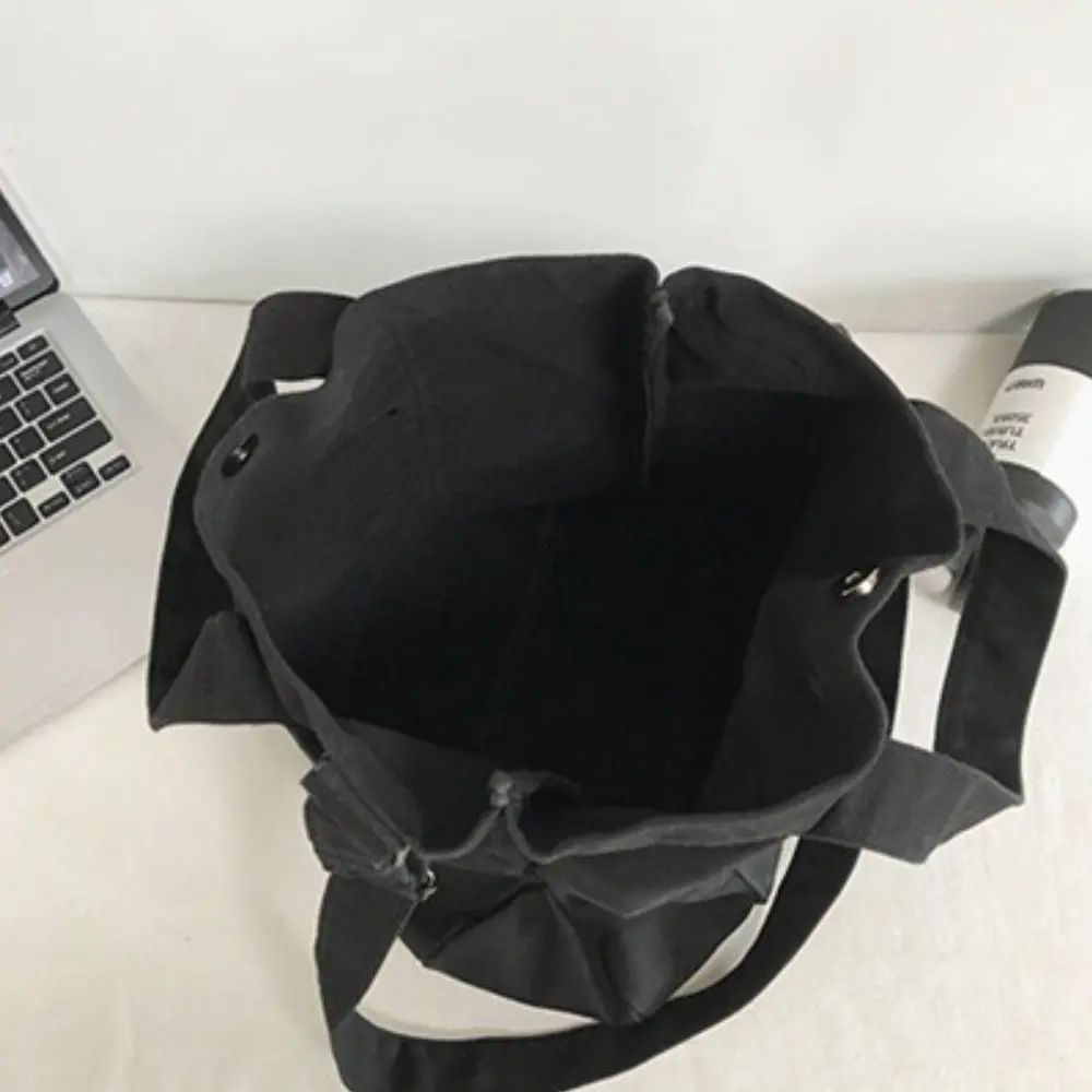 Women Large Capacity Canvas Bag Trend Men's Messenger Bag Leisure Solid Color Shoulder Underarm Bags Female Handbags and Purses