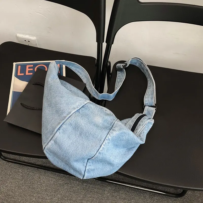 Casual Simplicity Large Shoulder Bags Women Canvas High Capacity Shopping bag Crossed Body Denim Bag Women Messenger Bag