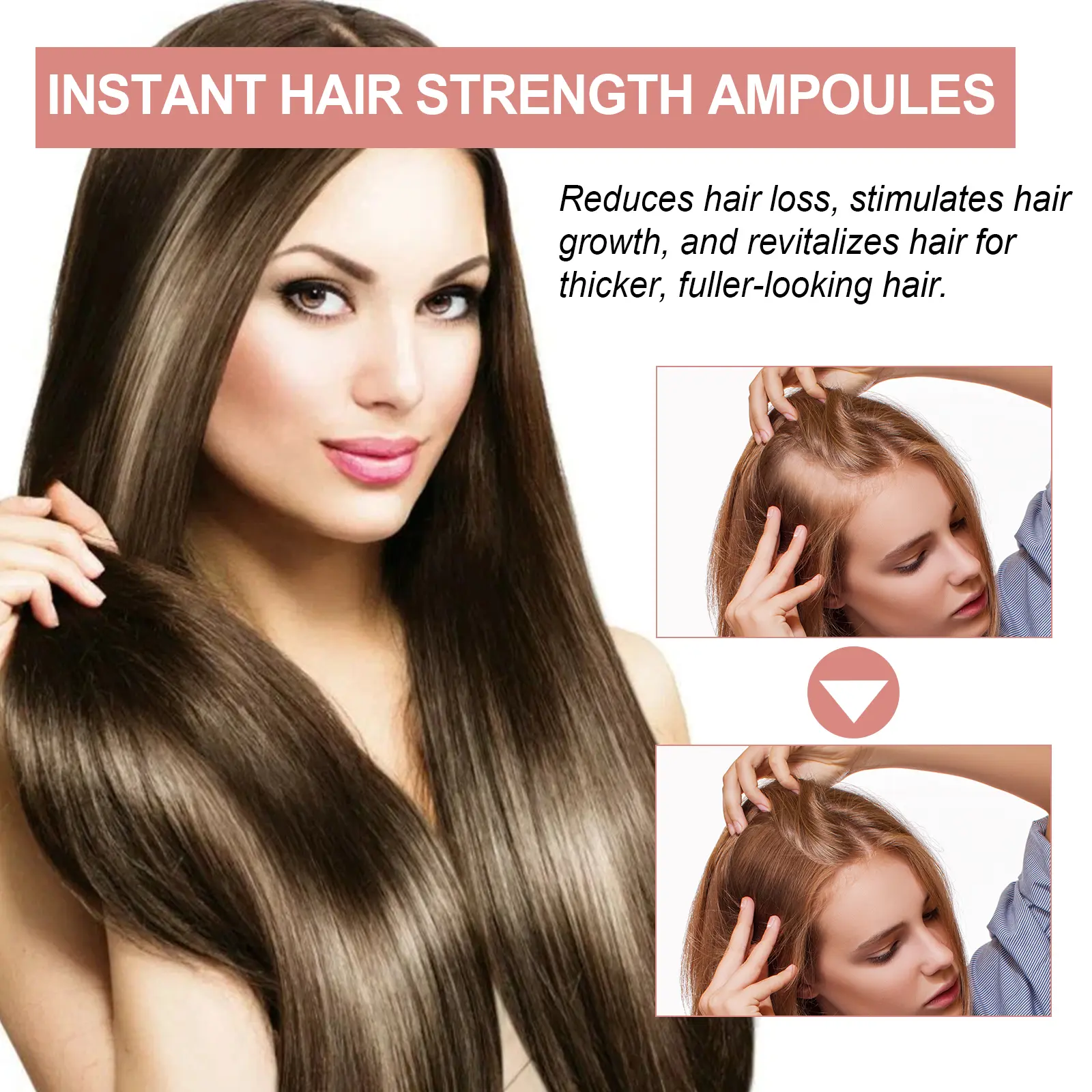 Premium Hair Care Amps For Hair conditioning and repair,Improves Texture And Repairs Damaged Hair For Cleaning Healthy Hair Oil
