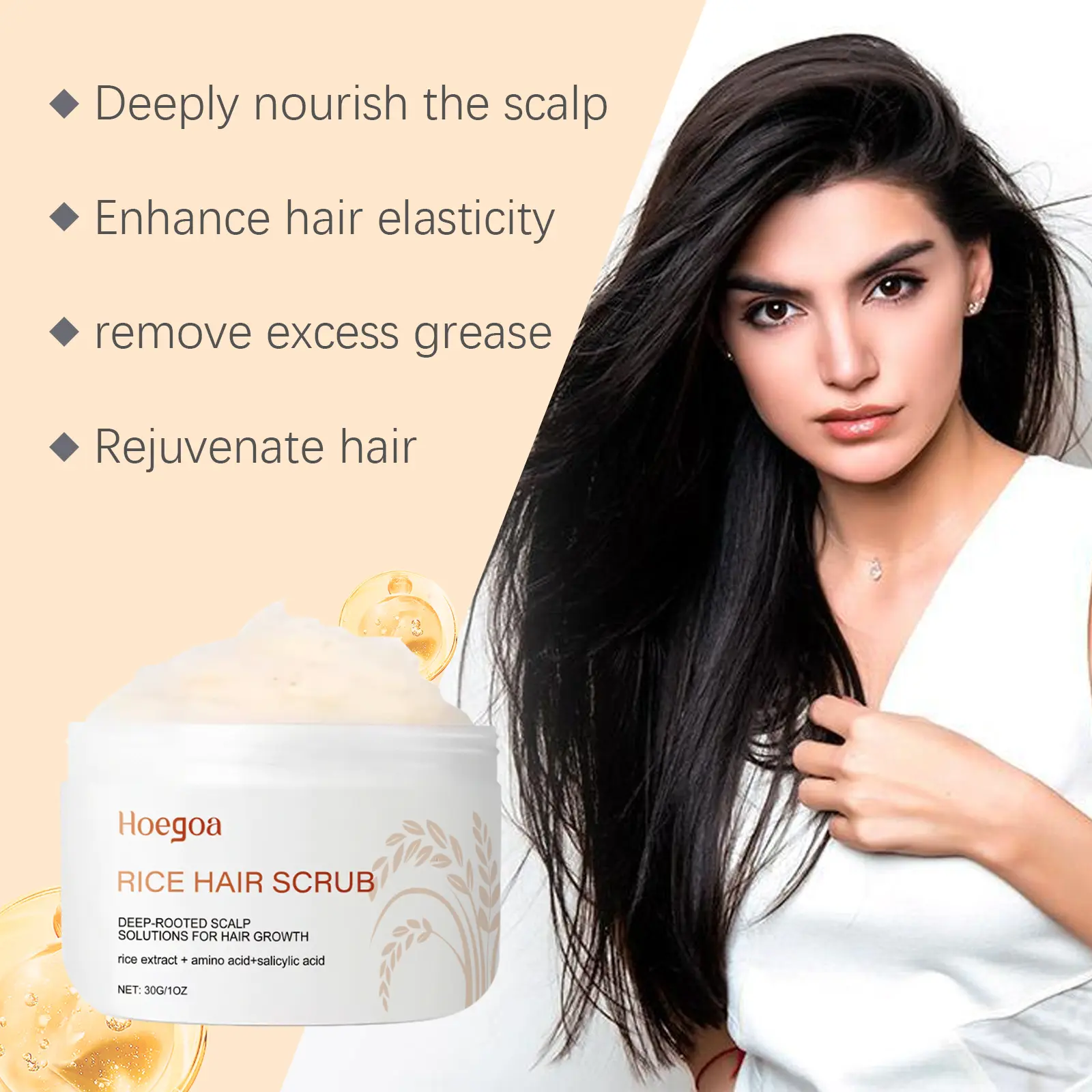 Scalp Scrub Cream Soft Massage Improve Exfoliating Oil Control Remove Dandruff Deeply Cleaning Repair Treatment Hair Care Scrub