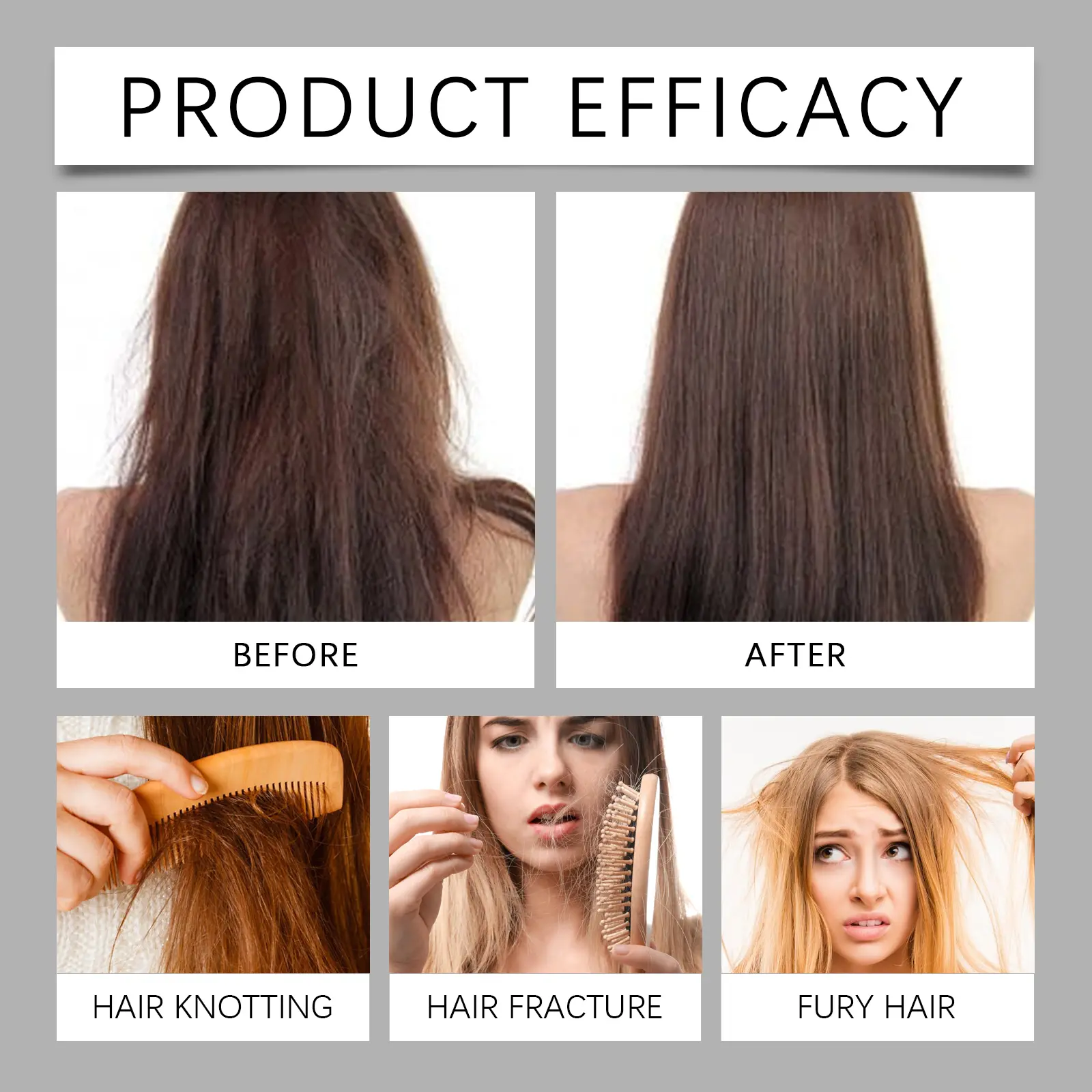 Egg Hair Care Oil Repair Damaged Frizz Deep Hydration for Hair Prevent Hair Loss Reduce Split End Moisturizing Smooth Hair Care