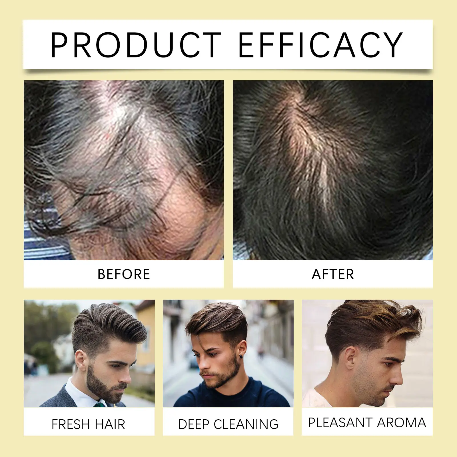 Men Vitamin Hair Nourishing Shampoo Pure Plant Deep Moisturize Repair Damaged Reduce Dry Enhance Root Rosemary Hair Care Shampoo